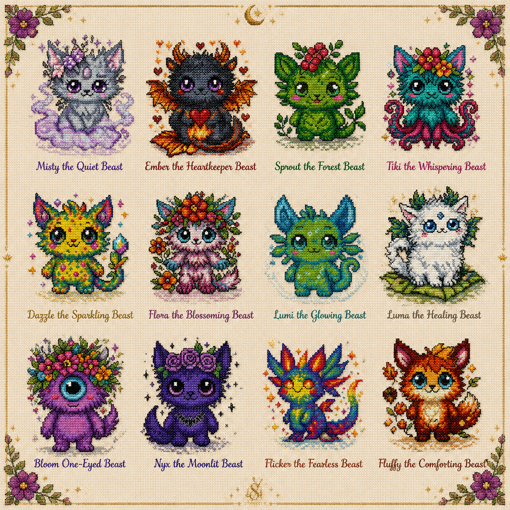 Beasties Cross Stitch Collection